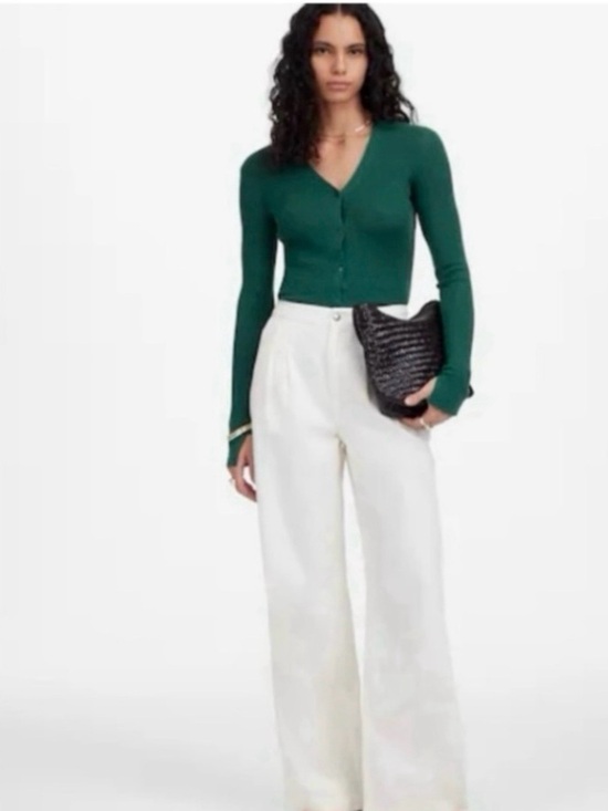 Madewell Pants - Madewell Cream Wide-Leg Pants
Size: 28
